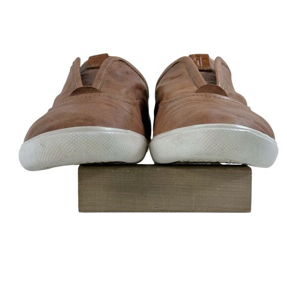 Frye Maya CVO Slip-on Distressed Tan Leather Sneakers Women’s Size 7 - Picture 4 of 9